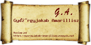 Györgyjakab Amarillisz névjegykártya